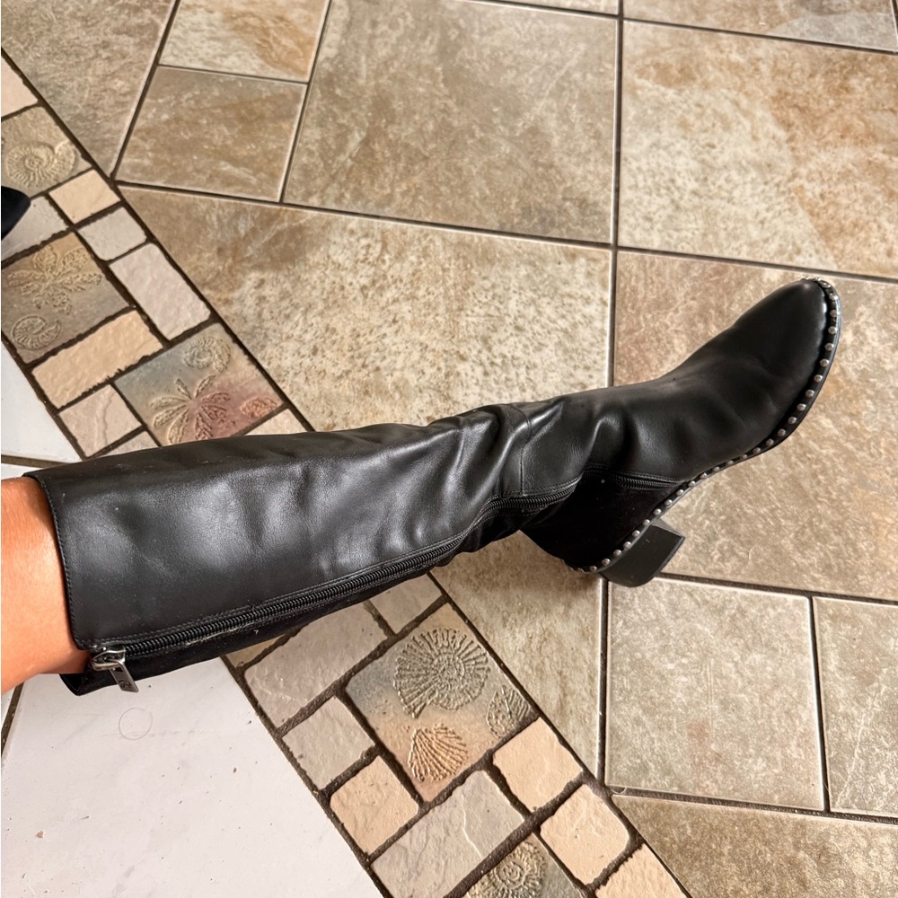Adrianna Papell Black Heeled Boots